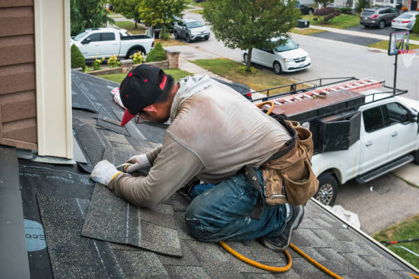 Professional Flat Roof Repair technician working in Ferndale, PA